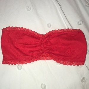 Garage Red Lace Bandeau